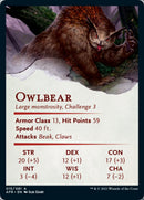 Owlbear Art Card [Dungeons & Dragons: Adventures in the Forgotten Realms Art Series] - The Mythic Store | 24h Order Processing
