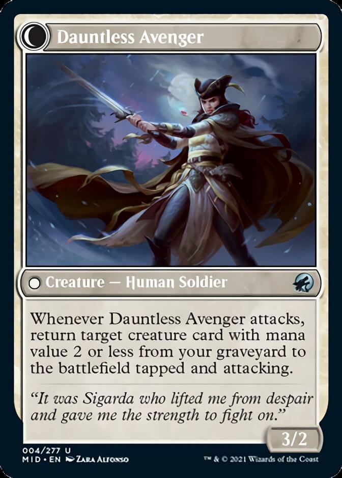 Bereaved Survivor // Dauntless Avenger [Innistrad: Midnight Hunt] - The Mythic Store | 24h Order Processing