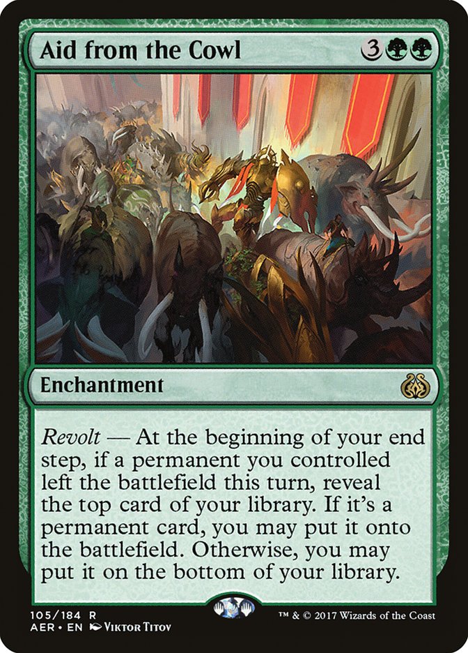 Aid from the Cowl [Aether Revolt] - The Mythic Store | 24h Order Processing