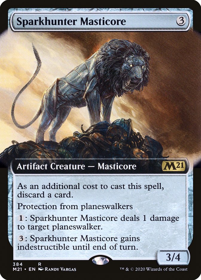 Sparkhunter Masticore (Extended Art) [Core Set 2021] - The Mythic Store | 24h Order Processing