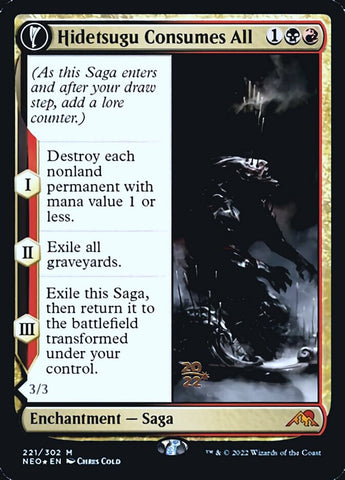 Hidetsugu Consumes All // Vessel of the All-Consuming [Kamigawa: Neon Dynasty Prerelease Promos] - The Mythic Store | 24h Order Processing