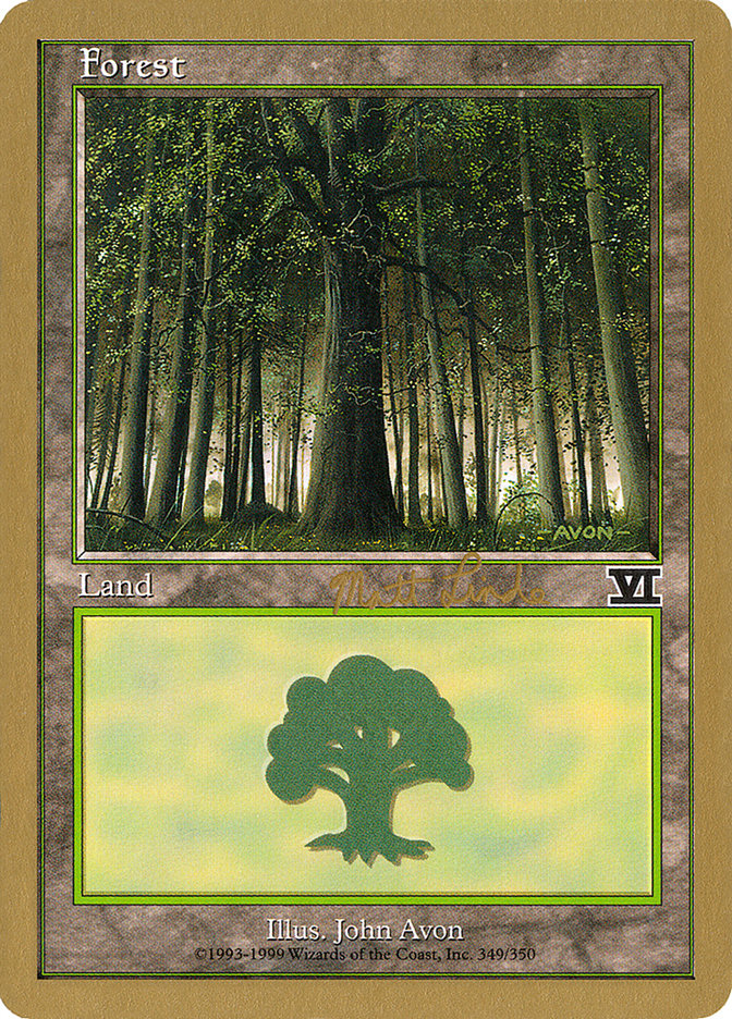 Forest (ml349) (Matt Linde) [World Championship Decks 1999] - The Mythic Store | 24h Order Processing