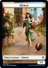 Human // Food (17) Double-Sided Token [Throne of Eldraine Tokens] - The Mythic Store | 24h Order Processing