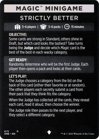 Strictly Better (Magic Minigame) [Phyrexia: All Will Be One Minigame] - The Mythic Store | 24h Order Processing