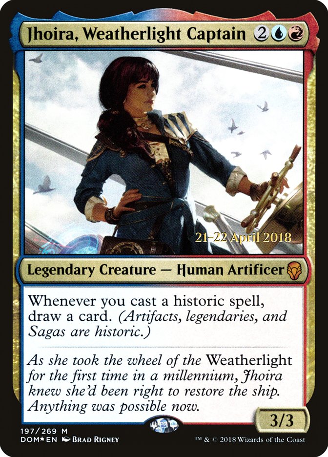 Jhoira, Weatherlight Captain [Dominaria Prerelease Promos] - The Mythic Store | 24h Order Processing