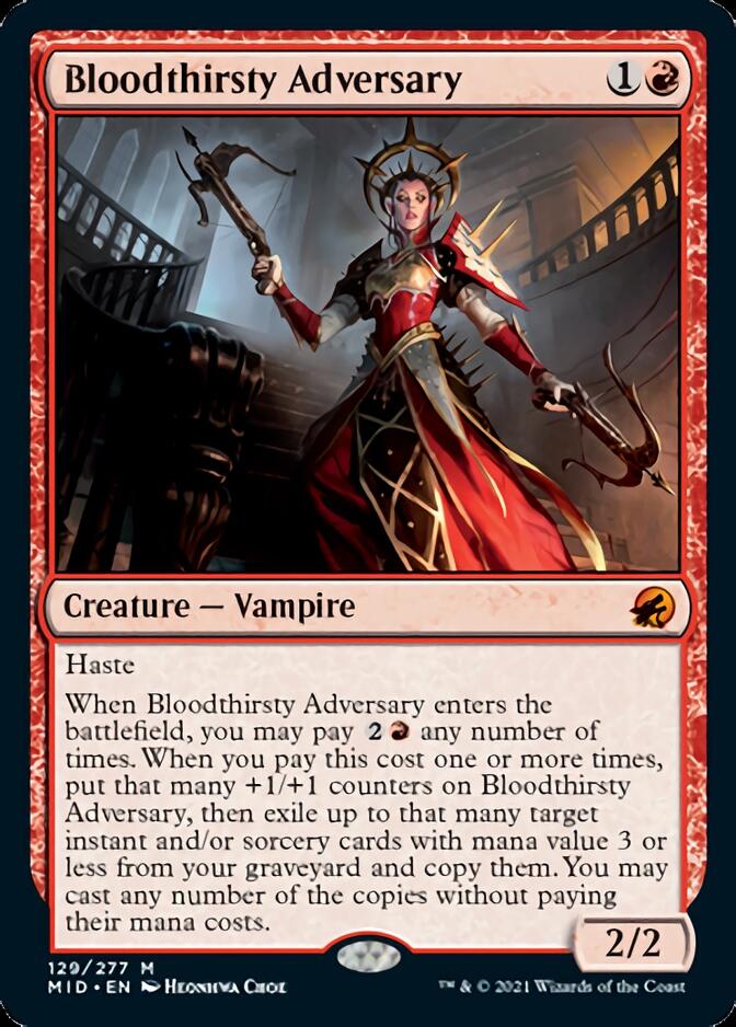 Bloodthirsty Adversary [Innistrad: Midnight Hunt] - The Mythic Store | 24h Order Processing