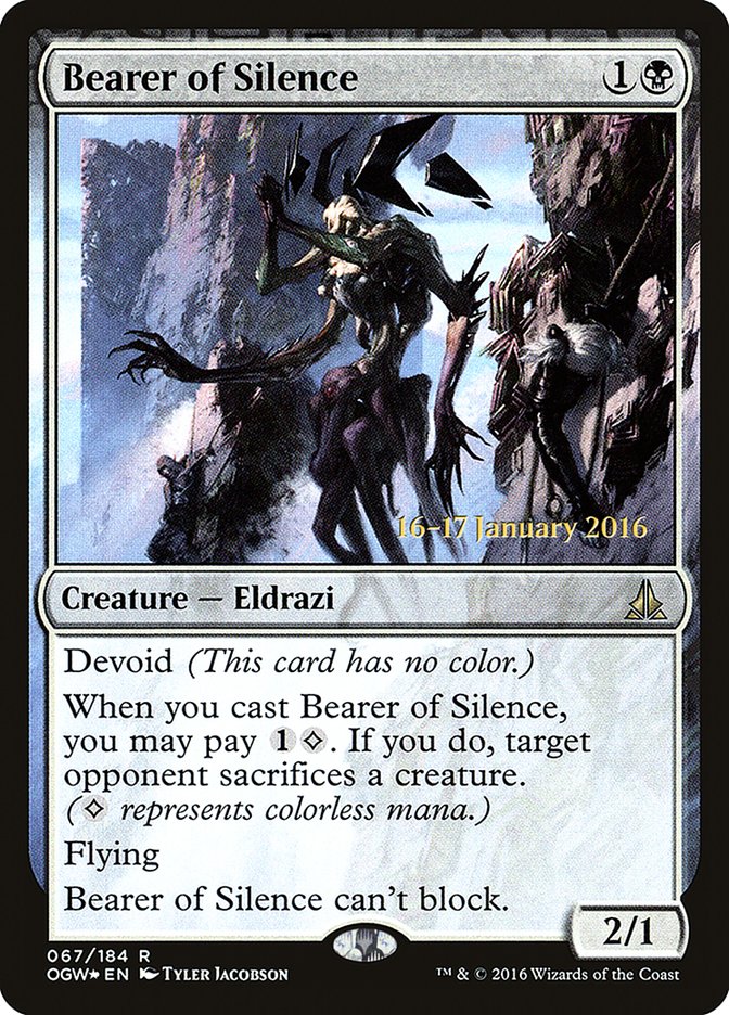 Bearer of Silence [Oath of the Gatewatch Prerelease Promos] - The Mythic Store | 24h Order Processing