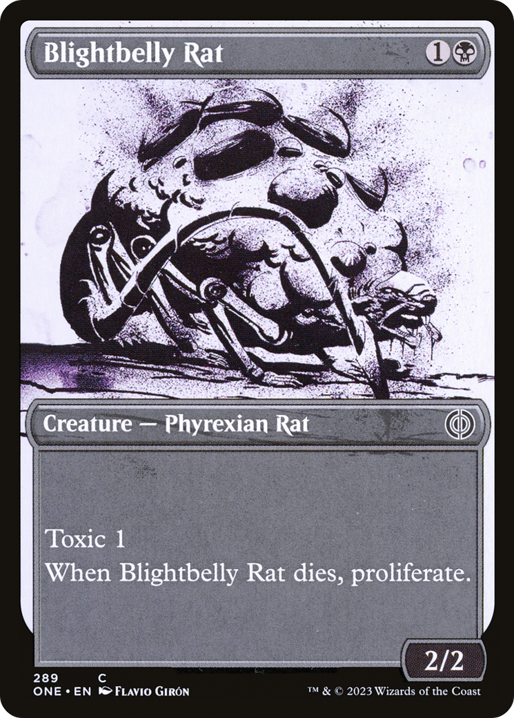 Blightbelly Rat (Showcase Ichor) [Phyrexia: All Will Be One] - The Mythic Store | 24h Order Processing