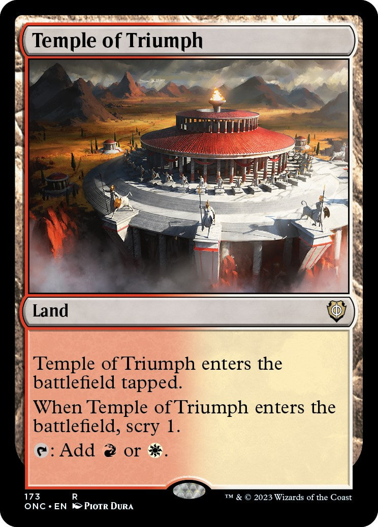Temple of Triumph [Phyrexia: All Will Be One Commander] - The Mythic Store | 24h Order Processing