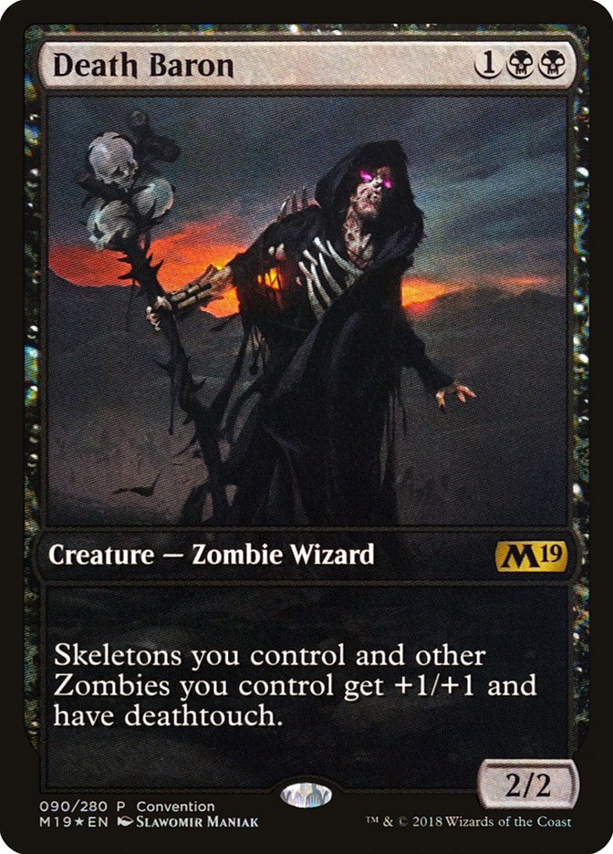 Death Baron (Convention) (Full Art) [Core Set 2019 Promos] - The Mythic Store | 24h Order Processing