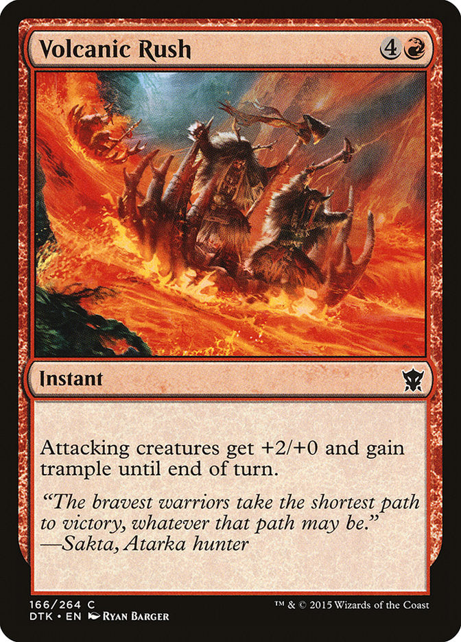 Volcanic Rush [Dragons of Tarkir] - The Mythic Store | 24h Order Processing