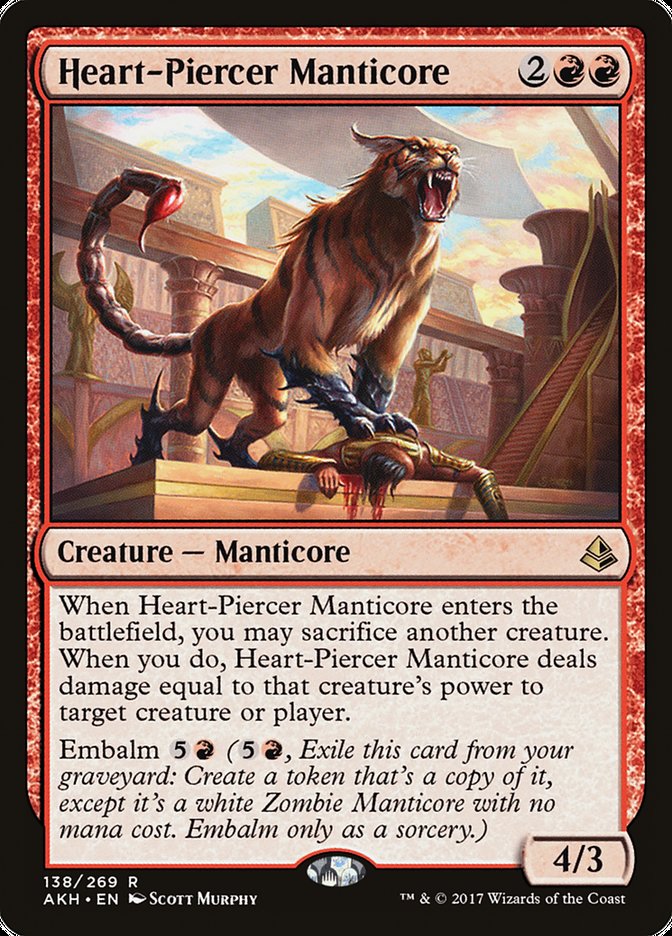 Heart-Piercer Manticore [Amonkhet] - The Mythic Store | 24h Order Processing