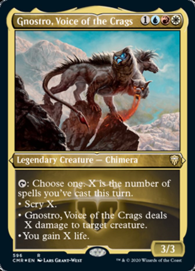 Gnostro, Voice of the Crags (Etched) [Commander Legends] - The Mythic Store | 24h Order Processing