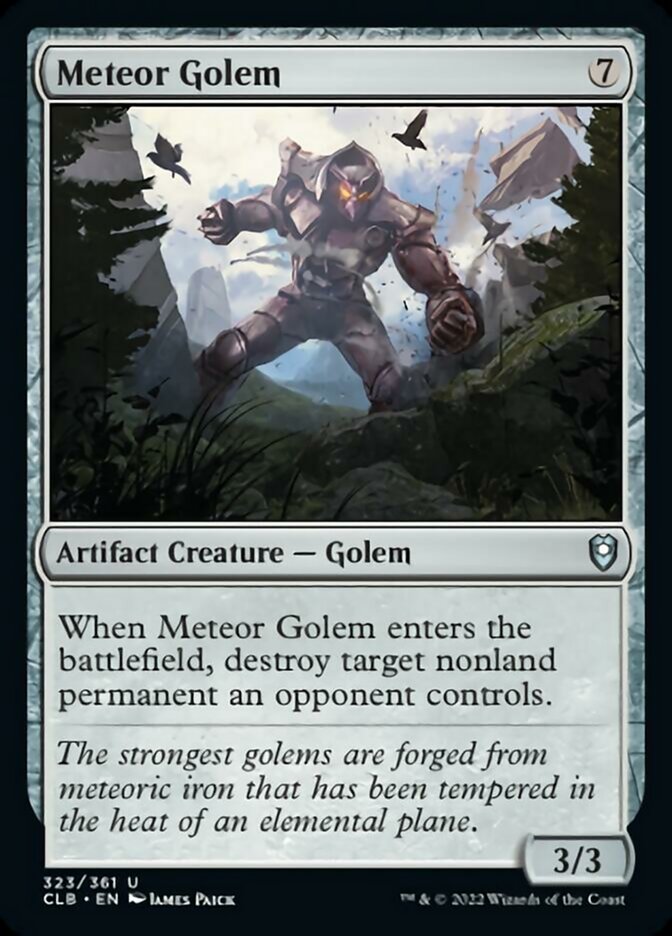 Meteor Golem [Commander Legends: Battle for Baldur's Gate] - The Mythic Store | 24h Order Processing