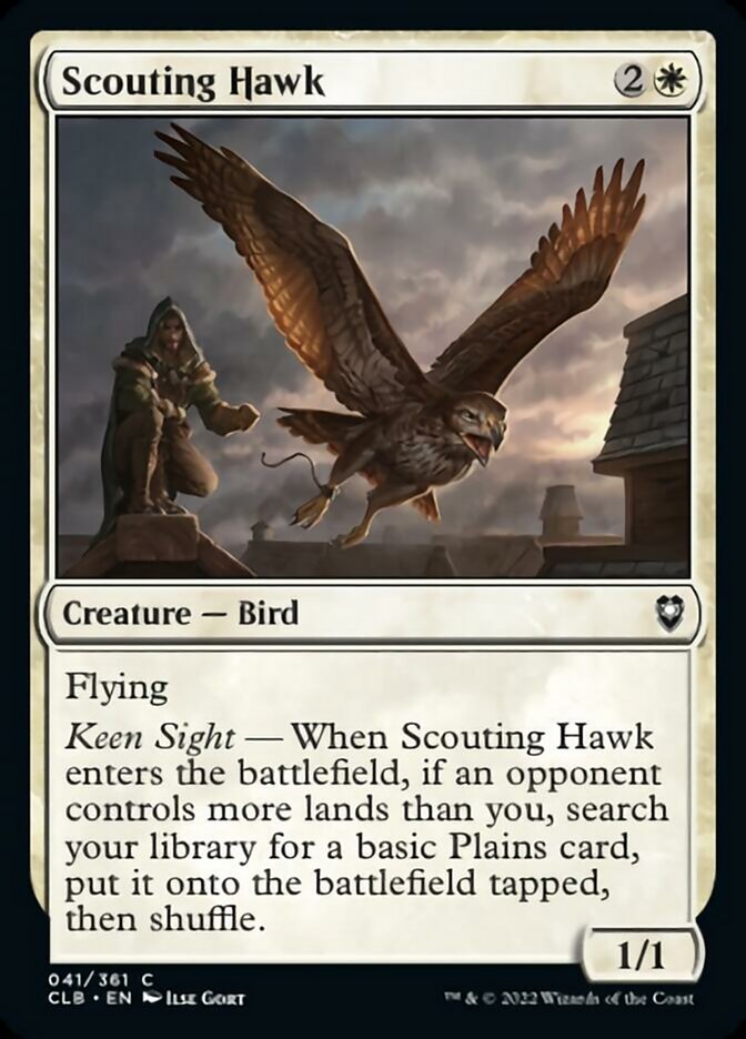 Scouting Hawk [Commander Legends: Battle for Baldur's Gate] - The Mythic Store | 24h Order Processing