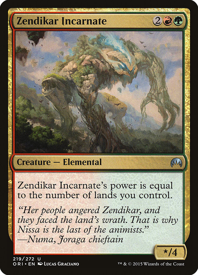 Zendikar Incarnate [Magic Origins] - The Mythic Store | 24h Order Processing