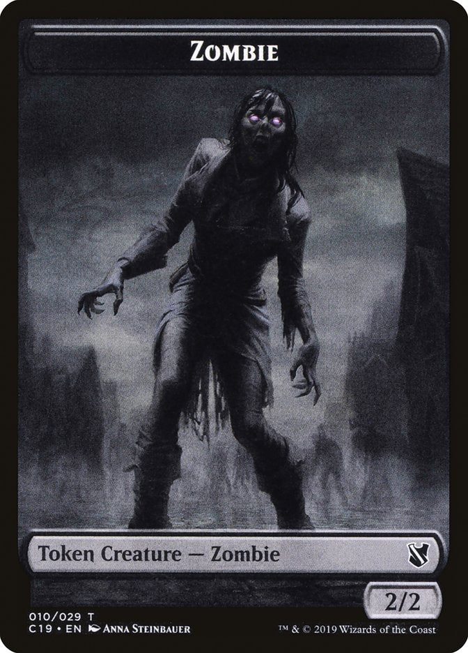 Ob Nixilis, Reignited Emblem // Zombie (010) Double-Sided Token [Commander 2019 Tokens] - The Mythic Store | 24h Order Processing