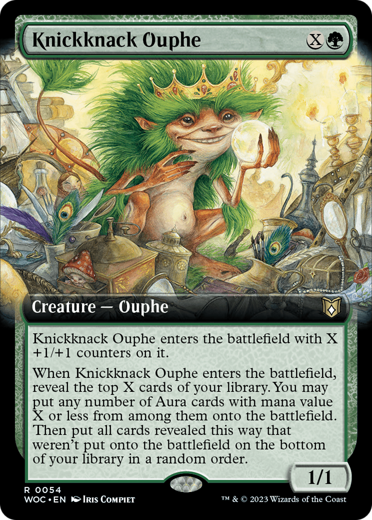 Knickknack Ouphe (Extended Art) [Wilds of Eldraine Commander] - The Mythic Store | 24h Order Processing