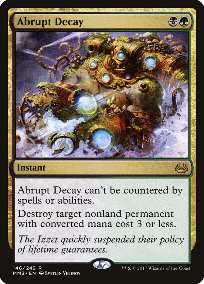 Abrupt Decay [Modern Masters 2017] - The Mythic Store | 24h Order Processing