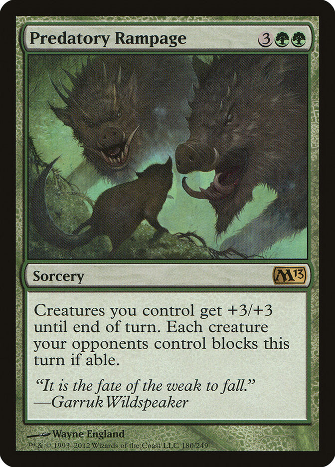 Predatory Rampage [Magic 2013] - The Mythic Store | 24h Order Processing