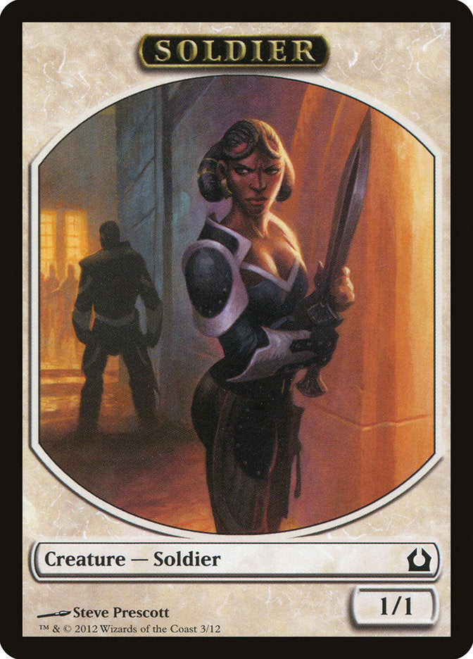 Soldier Token [Return to Ravnica Tokens] - The Mythic Store | 24h Order Processing