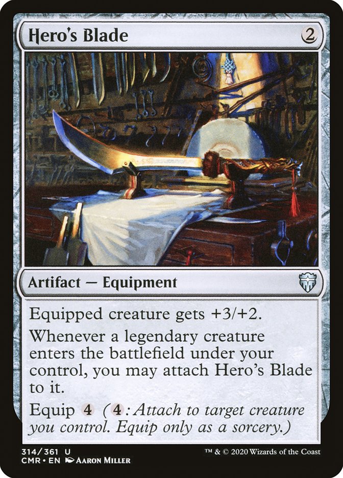 Hero's Blade (314) [Commander Legends] - The Mythic Store | 24h Order Processing