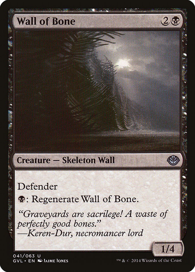 Wall of Bone (Garruk vs. Liliana) [Duel Decks Anthology] - The Mythic Store | 24h Order Processing