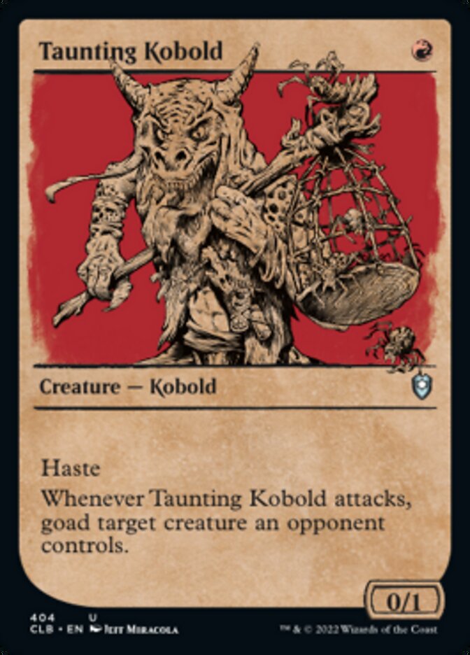 Taunting Kobold (Showcase) [Commander Legends: Battle for Baldur's Gate] - The Mythic Store | 24h Order Processing