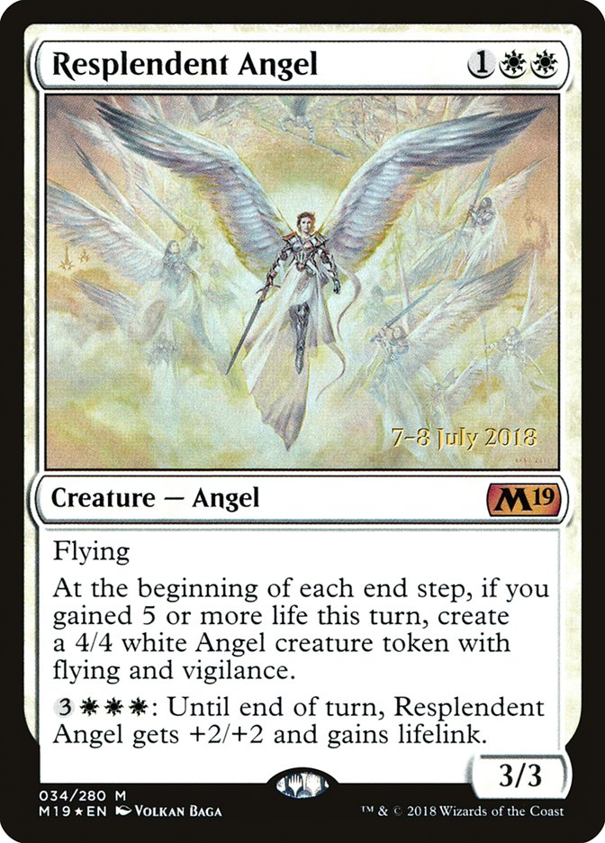 Resplendent Angel [Core Set 2019 Prerelease Promos] - The Mythic Store | 24h Order Processing