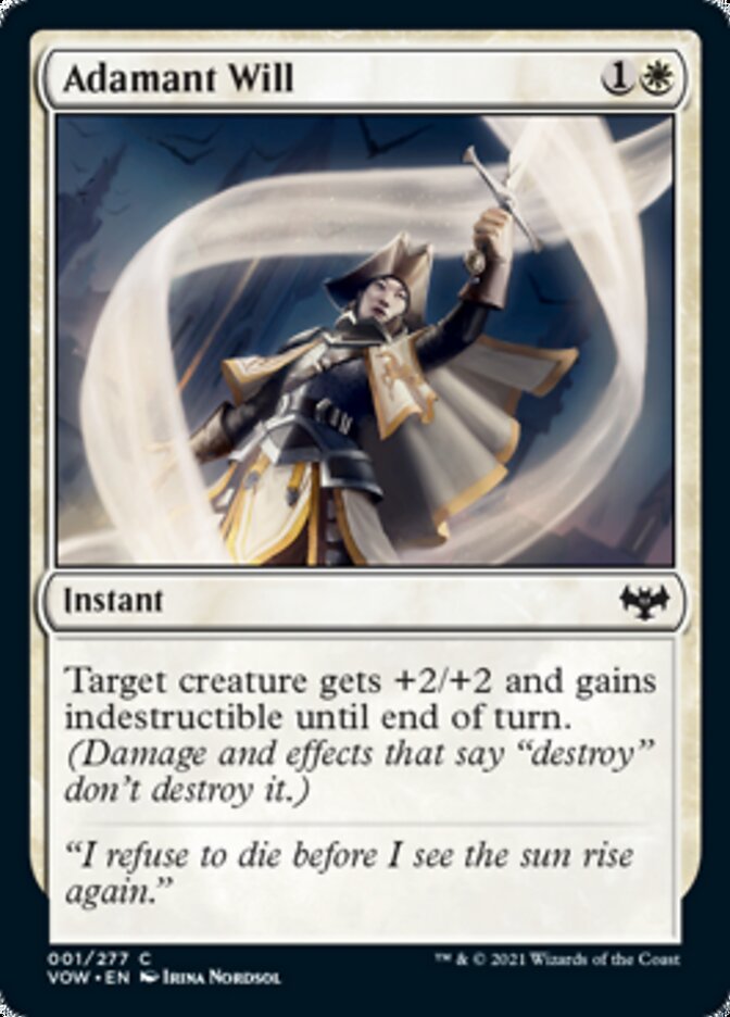 Adamant Will [Innistrad: Crimson Vow] - The Mythic Store | 24h Order Processing