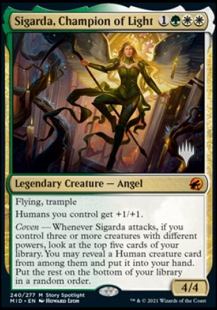 Sigarda, Champion of Light (Promo Pack) [Innistrad: Midnight Hunt Promos] - The Mythic Store | 24h Order Processing