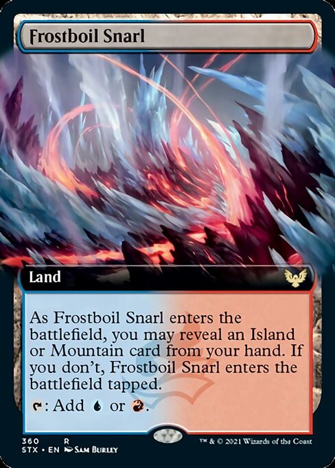 Frostboil Snarl (Extended Art) [Strixhaven: School of Mages] - The Mythic Store | 24h Order Processing