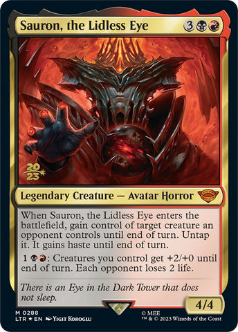 Sauron, the Lidless Eye [The Lord of the Rings: Tales of Middle-Earth Prerelease Promos] - The Mythic Store | 24h Order Processing