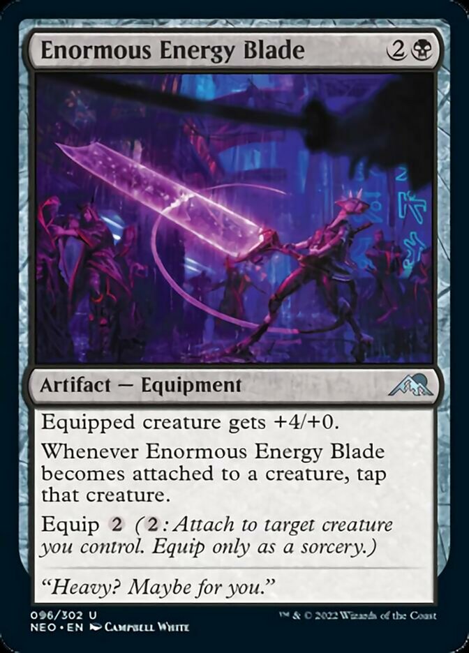 Enormous Energy Blade [Kamigawa: Neon Dynasty] - The Mythic Store | 24h Order Processing