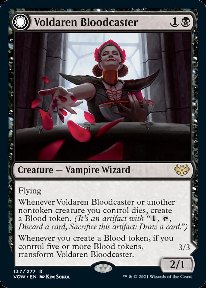 Voldaren Bloodcaster // Bloodbat Summoner [Innistrad: Crimson Vow] - The Mythic Store | 24h Order Processing