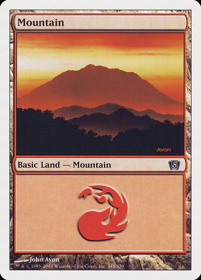 Mountain (345) [Eighth Edition] - The Mythic Store | 24h Order Processing
