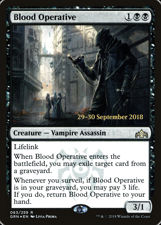Blood Operative [Guilds of Ravnica Prerelease Promos] - The Mythic Store | 24h Order Processing