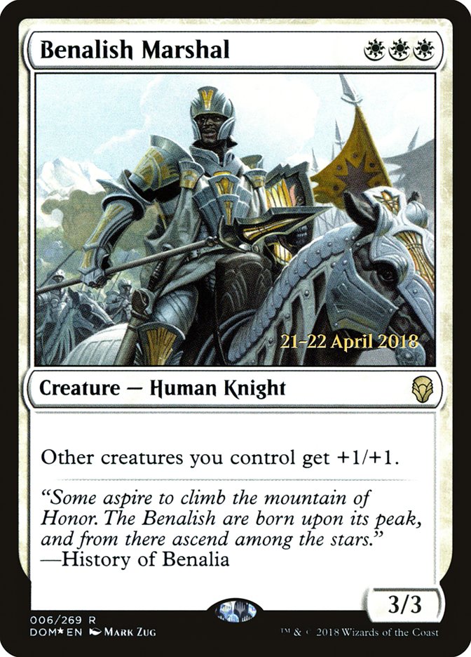 Benalish Marshal [Dominaria Prerelease Promos] - The Mythic Store | 24h Order Processing