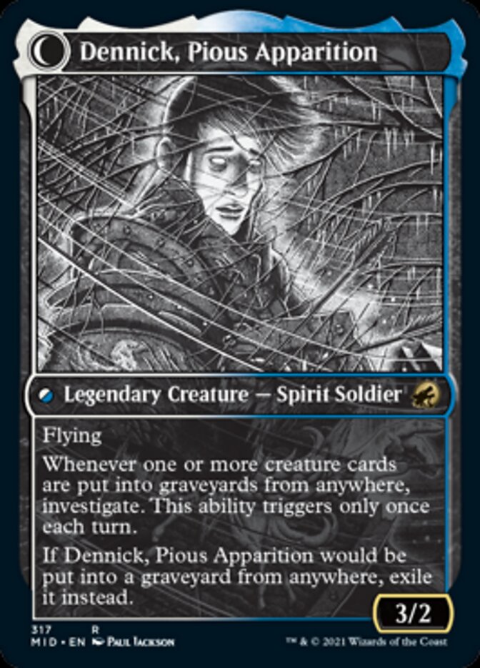 Dennick, Pious Apprentice // Dennick, Pious Apparition (Showcase Eternal Night) [Innistrad: Midnight Hunt] - The Mythic Store | 24h Order Processing