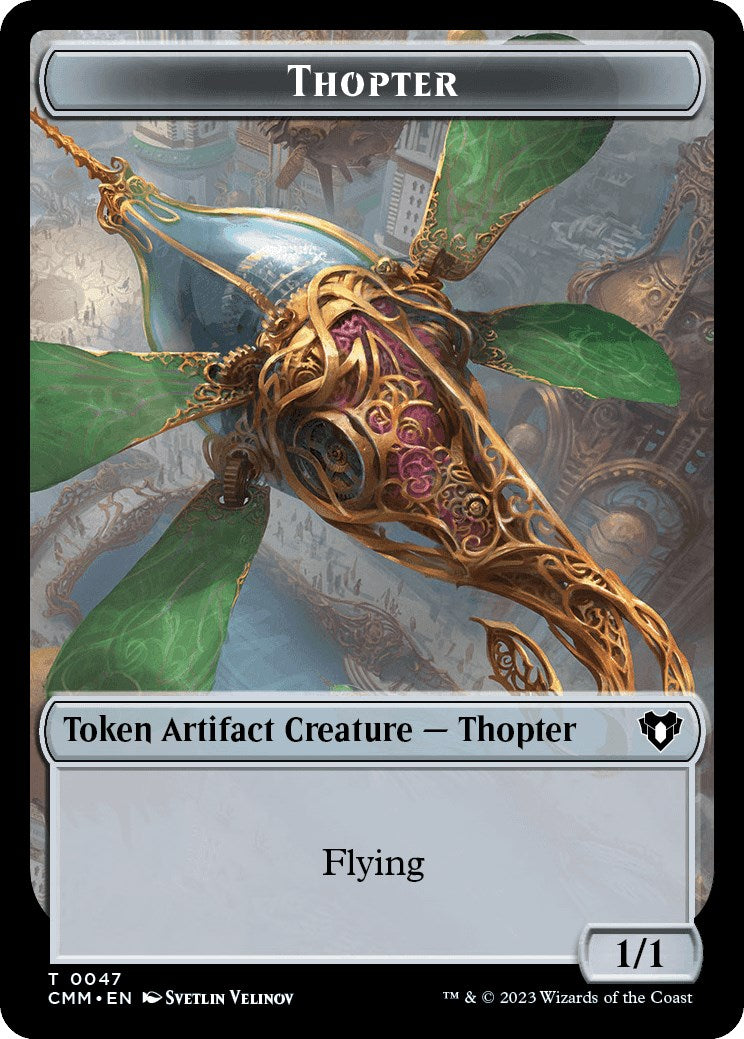 Thopter // Dragon (0021) Double-Sided Token [Commander Masters Tokens] - The Mythic Store | 24h Order Processing