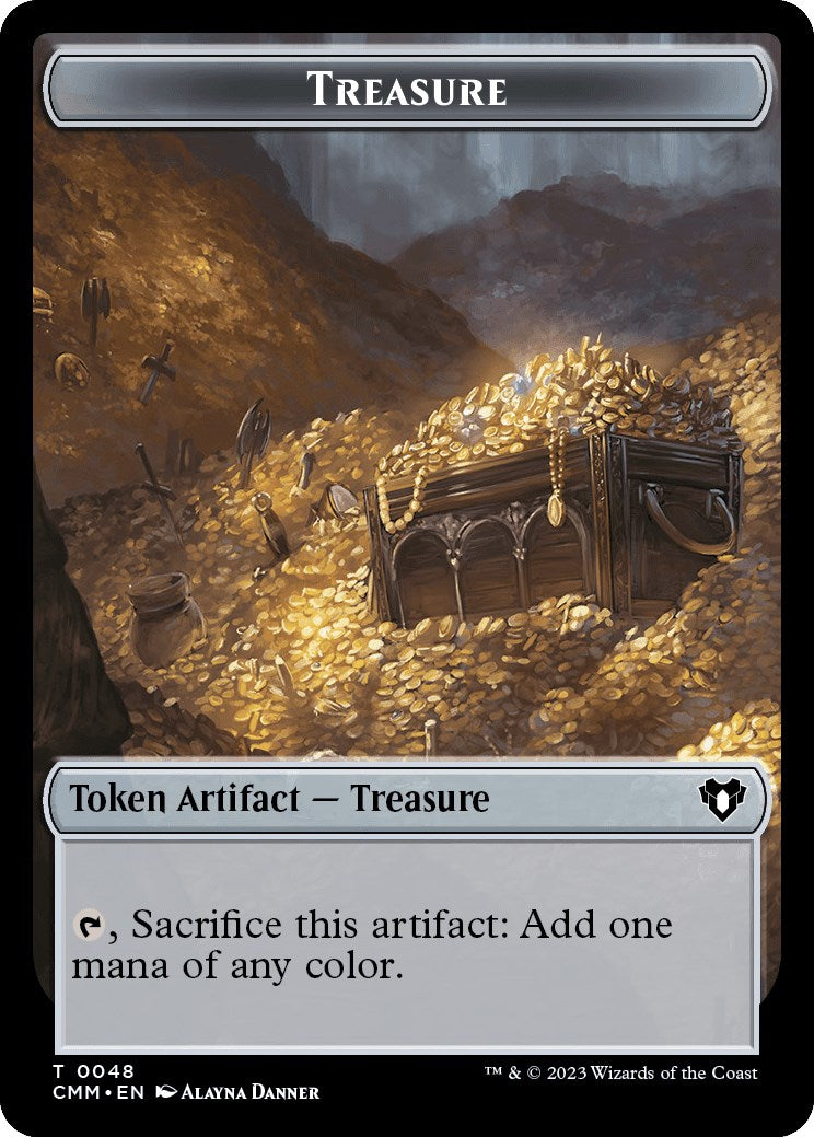 Treasure // Spider Double-Sided Token [Commander Masters Tokens] - The Mythic Store | 24h Order Processing