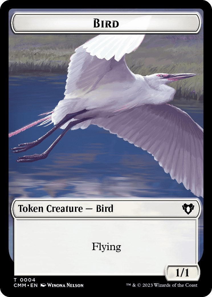 Bird // Emblem - Teferi, Temporal Archmage Double-Sided Token [Commander Masters Tokens] - The Mythic Store | 24h Order Processing