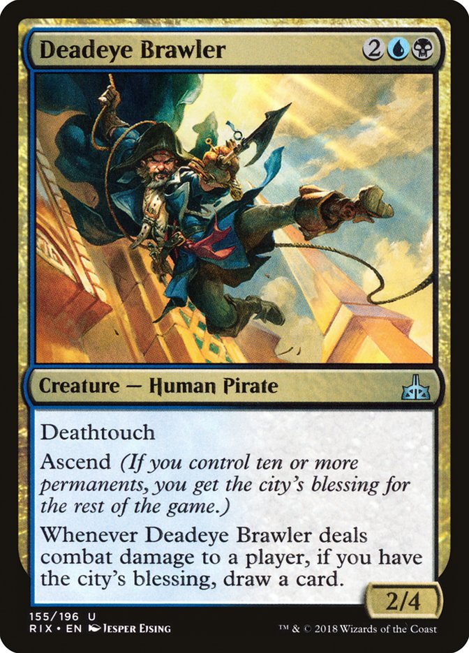 Deadeye Brawler [Rivals of Ixalan] - The Mythic Store | 24h Order Processing