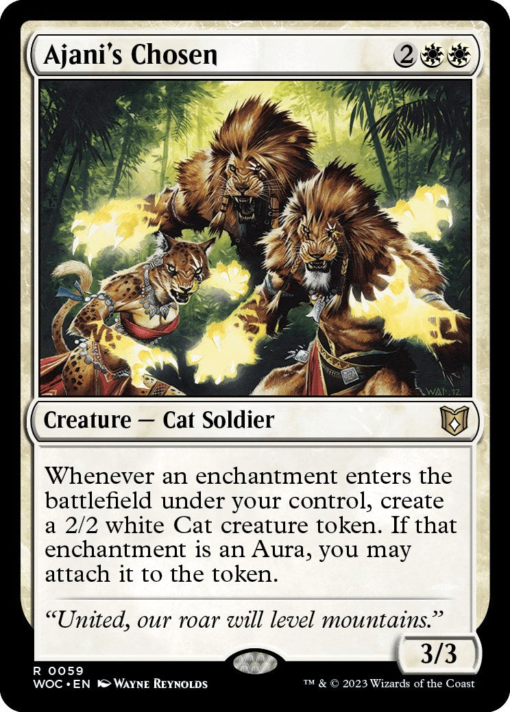 Ajani's Chosen [Wilds of Eldraine Commander] - The Mythic Store | 24h Order Processing