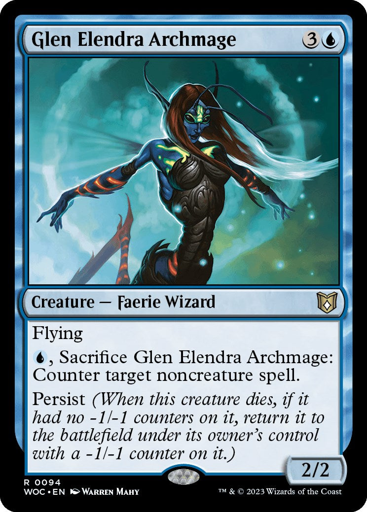 Glen Elendra Archmage [Wilds of Eldraine Commander] - The Mythic Store | 24h Order Processing