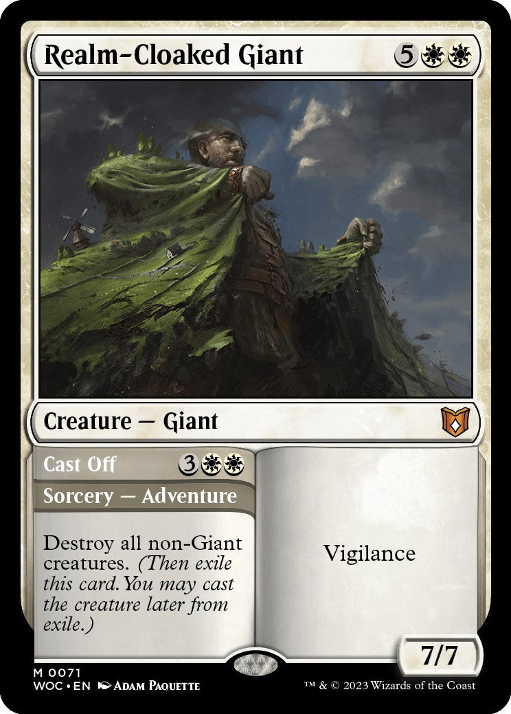 Realm-Cloaked Giant // Cast Off [Wilds of Eldraine Commander] - The Mythic Store | 24h Order Processing