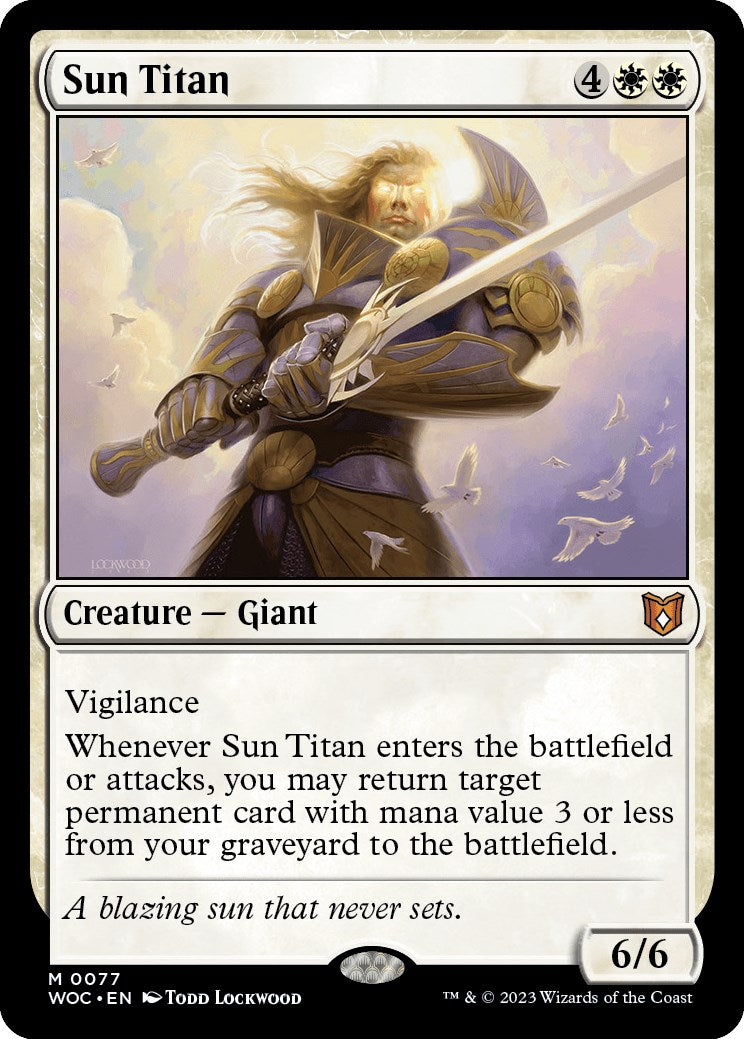 Sun Titan [Wilds of Eldraine Commander] - The Mythic Store | 24h Order Processing