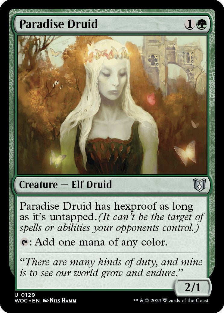 Paradise Druid [Wilds of Eldraine Commander] - The Mythic Store | 24h Order Processing