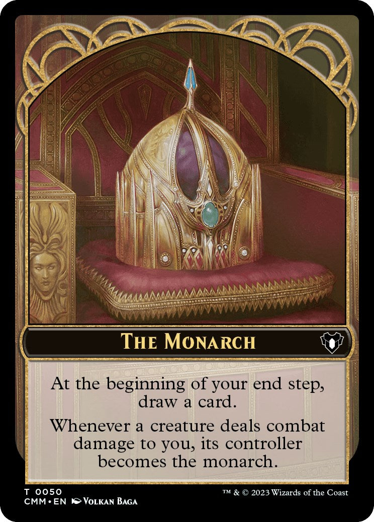 The Monarch // Emblem - Ob Nixilis of the Black Oath Double-Sided Token [Commander Masters Tokens] - The Mythic Store | 24h Order Processing