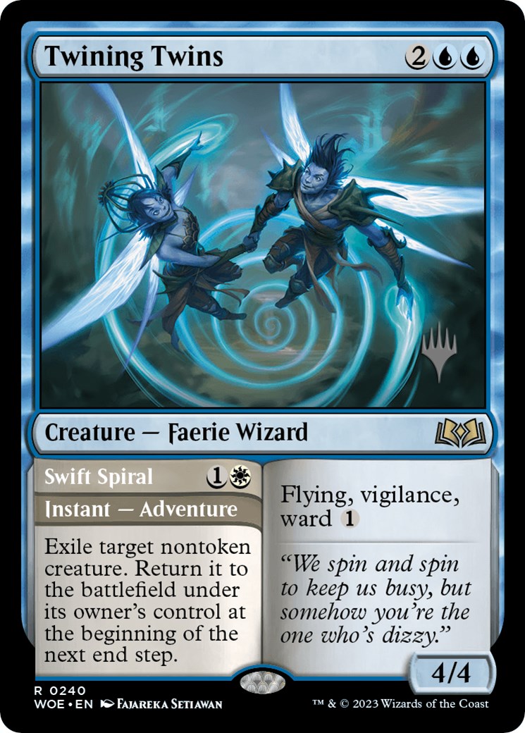 Twining Twins // Swift Spiral (Promo Pack) [Wilds of Eldraine Promos] - The Mythic Store | 24h Order Processing